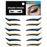 BF COSMETICS Eyeliner Stickers blue/gold 
