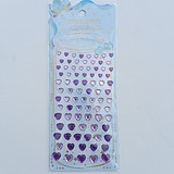 BF COSMETICS Face Jewels Gem Sticker Purple Heart - ÖNTAPADÓS PARTY FESZTIVÁL STRASSZOK, KÖVEK