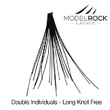 ModelRock Double Style Individuals Knot Free LONG - CSOMÓ MENTES 100% TERMÉSZETES MŰSZEMPILLA 60 db/doboz 1 cm