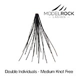 ModelRock Double Style Individuals Knot Free MEDIUM - CSOMÓ MENTES 100% TERMÉSZETES MŰSZEMPILLA 60 db/csomag 0,8 cm