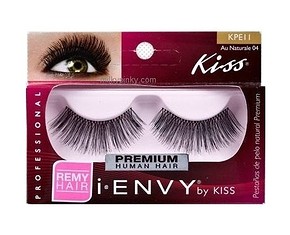 KISS I Envy  Premium Au Naturale 04 Lashes - 100% TERMÉSZETES PRÉMIUM MINŐSÉGŰ SOROS MŰSZEMPILLA